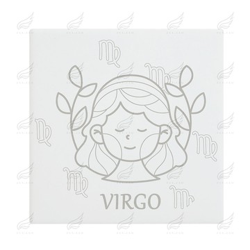 精緻時尚陶瓷吸水杯墊(處女座)杯墊 陶瓷杯墊 吸水杯墊 可吸水 送禮小物 婚禮小物 企業送禮 紀念品