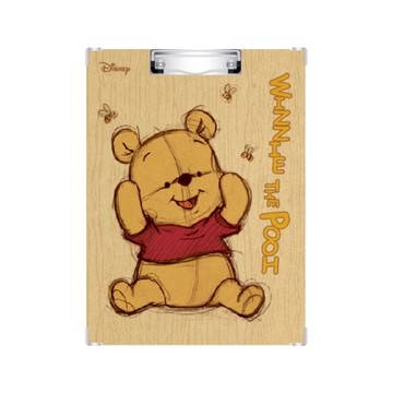A4板夾 迪士尼 素描風維尼