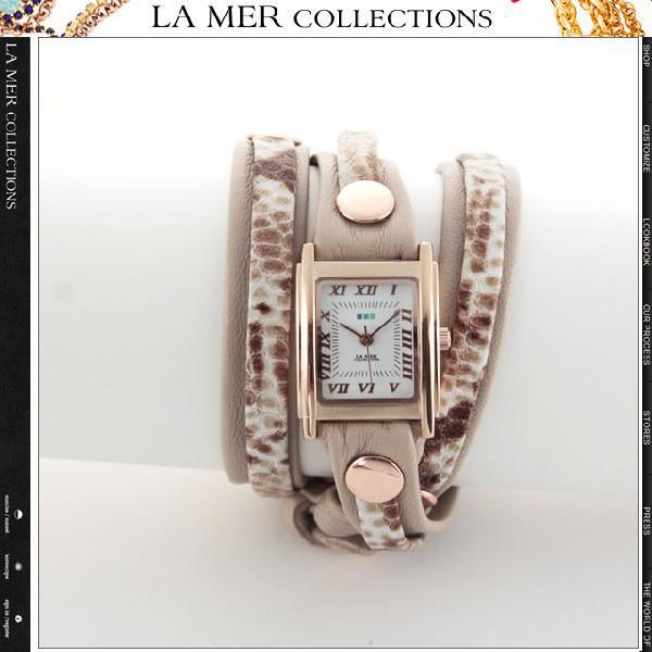 【新品】LA MER COLLECTIONS(ラメールコレクション)  腕時計文字盤形スクエア正方形