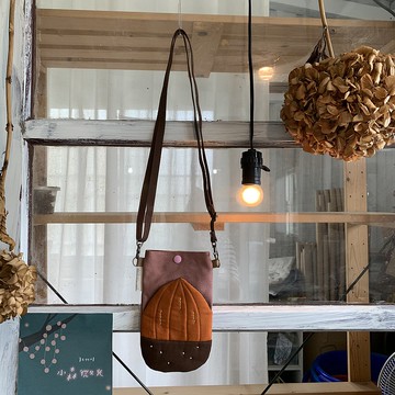 焦糖栗子/熟粉底/斜背包/手機包