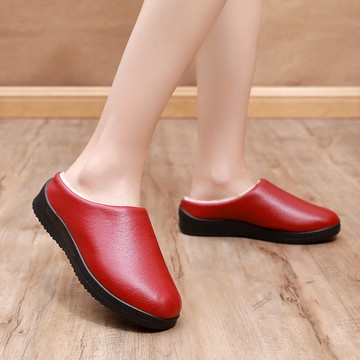 【韓國K.W.】Y7552現貨摩登嚴選保暖鞋(拖鞋/慕勒鞋/懶人鞋/現貨)