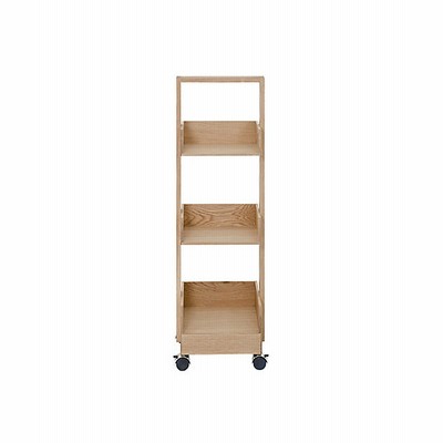 WIREWORKS/ワイヤーワークス ミニ ブッキー ローラー シェルフ オーク ベージュ 収納家具【三越伊勢丹/公式】