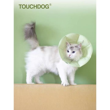 Touchdog狗狗伊麗莎白圈貓咪趣味項圈防舔咬頸脖圈寵物絕育恥辱圈