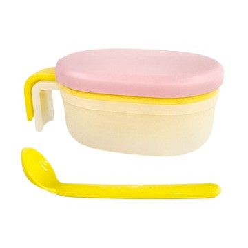 Skater 繽紛離乳食品研磨組  黃色 + 粉色  上蓋 + 濾盤 + 磨盤 + 研磨碗 + 研磨匙 + 碗  1組