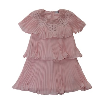 Self-portrait - Antique Pink Sleeved Dress