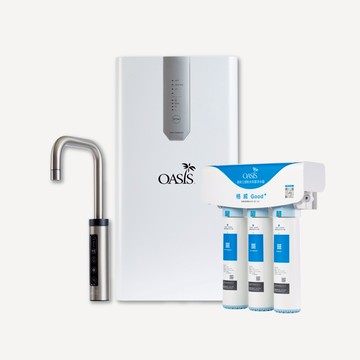 【美國OASIS】櫥下輕奢三溫UVC飲水機(配置高效三道軟水抑菌淨水器)