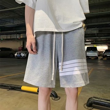 港風復古薄款短褲男 免燙運動休閑短褲 寬松大碼百搭短褲 韓版學生五分短褲 短褲男 素色短褲 印花短褲男 條紋短褲男女