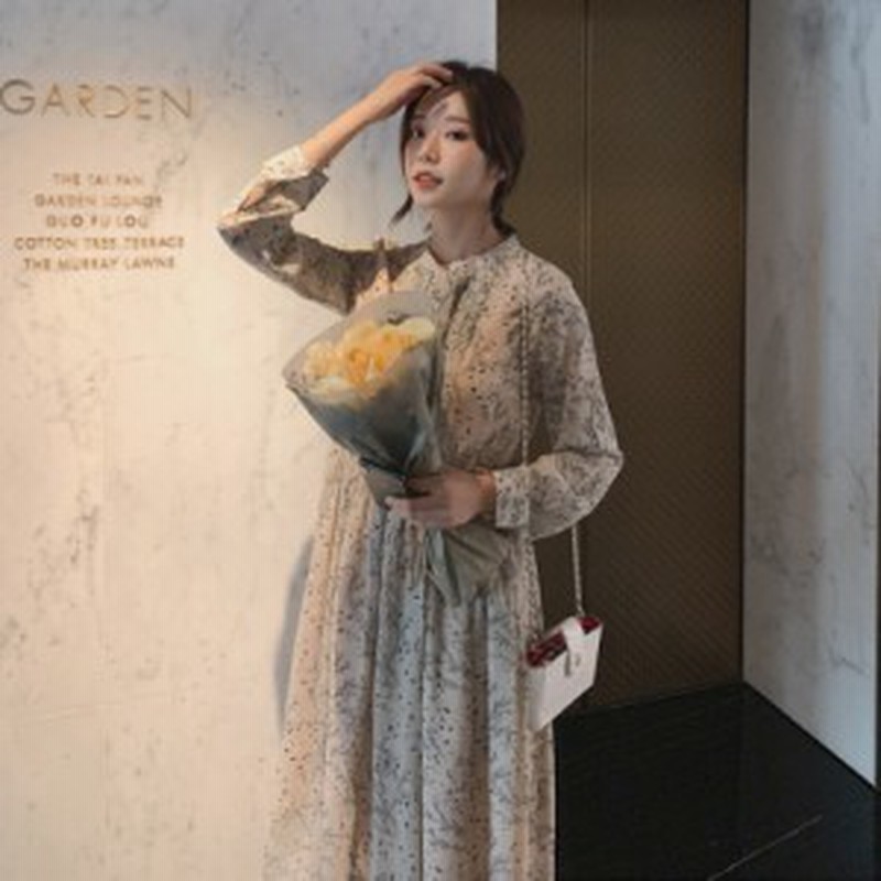 ワンピース フリル エレガント 花柄 レース 大人 フェミニン 清楚 可愛い ガーリー ゆったり 通販 Lineポイント最大1 0 Get Lineショッピング