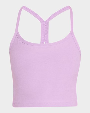 Space-dye Slim Racerback Cropped Tank