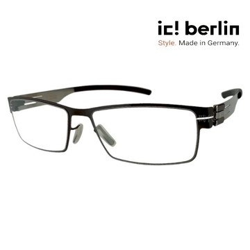 【ic! berlin】Peter C. Gun Metal 德國薄鋼眼鏡 公司貨 台南時代 蔡司優視力專家