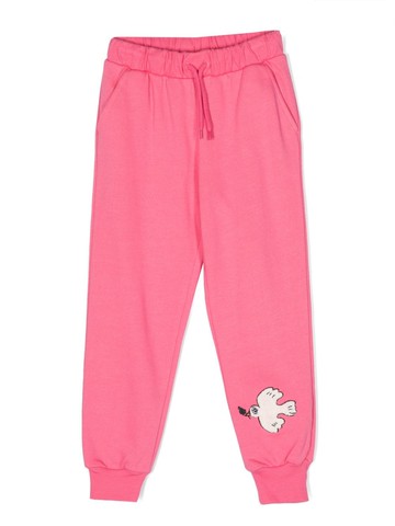 Mini Rodini - x Wrangler Peace Dove-motif track pants - kids - Organic Cotton - 128-134 - Pink