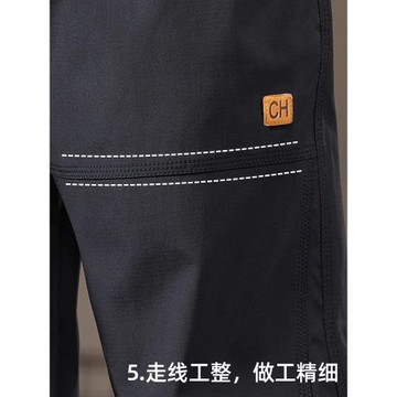 大碼工裝褲男春季新款肥胖寬松休閑長褲男士胖子加肥加大褲子胖哥