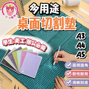 標準切割墊 多功能 切割墊 A3/A4/A5規格 桌墊 墊板 課桌墊 雕刻墊 美工用品 學生桌墊 文具 【60614】