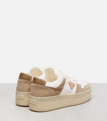 Prada Downtown Bold leather platform sneakers