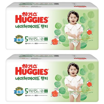 HUGGIES 好奇 Nature Made 純淨內褲型尿布 女童 11~16kg  第5階段  88片