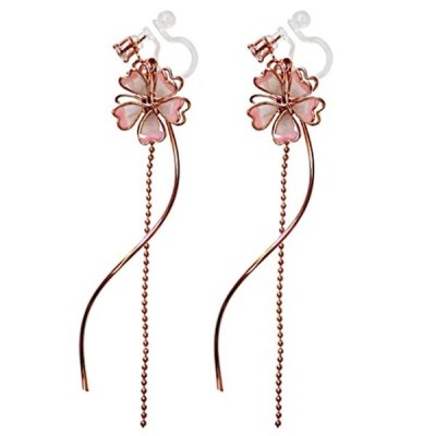 さくら イヤリング レディース 人気 かわいい キラキラ 痛くない ゴールド ピアスみたいな 揺れる 桜 花びら サクラ チェリーブラッサム 通販 Lineポイント最大get Lineショッピング