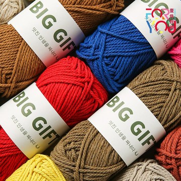 BIGGIFT 韓國3# 空心棉線 3mm 棉繩 棉麻繩 手工diy 包包 中粗棉線 亞麻棉線 棉麻線 空心棉 苧麻線
