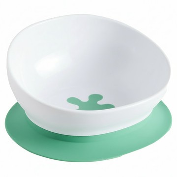 [福利商品]7-12_doddl-人體工學兒童學習餐具-碗有引力秒吸餐碗-湖水綠-1盒