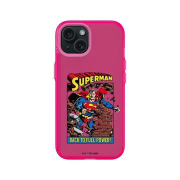 iPhone 15 Clear 粉漾桃 - Superman - Superman-殺出重圍