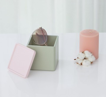 camino REY 粉彩原木儲物立方盒 手機收納 雜物盒 木盒