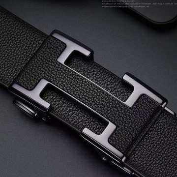 新款男士高檔皮帶 青年真皮帶 自動潮流商務休閑時尚百搭