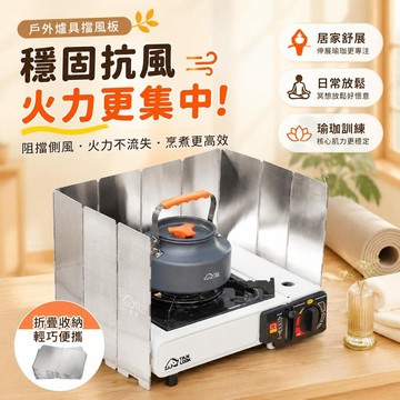 🚀精選免運🚀【立起無風】附收納袋 戶外露營瓦斯爐具防風 吹隔板 可折疊 鋁合金擋風板卡式爐擋風板 鋁合金 擋風板 擋風片