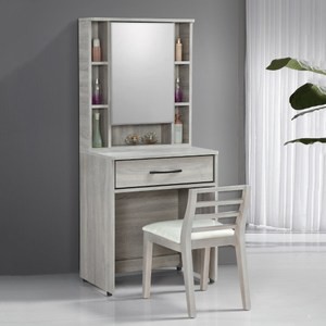 【MUNA 家居】依琳2尺化妝台/鏡台(含椅)
