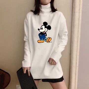 高領打底衫女內搭秋冬加絨磨毛2025年新款中長款洋氣長袖t恤上衣