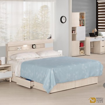 WAKUHOME 瓦酷家具 Nat 5尺雙人床 寬151.5*深201*高97(公分)