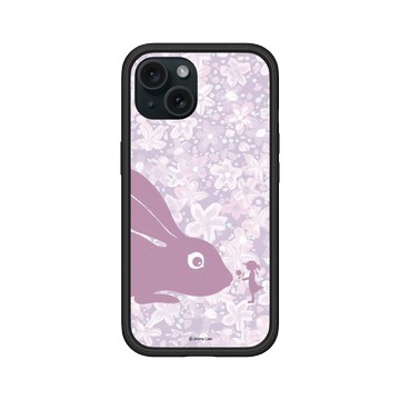 iPhone 15 Mod NX 黑 - 幾米 Jimmy Liao - 兔子系列-毛毛兔