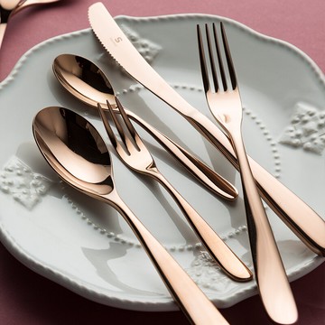 【6折清倉】西餐餐具牛排刀叉勺全套北歐式風格高檔304不銹鋼套裝