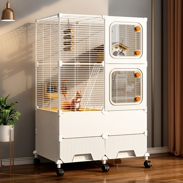 免運/可開票 快速出貨 松鼠龍貓籠子三層超大號家用柜籠魔王蜜袋鼠花枝鼠專用多層大別墅