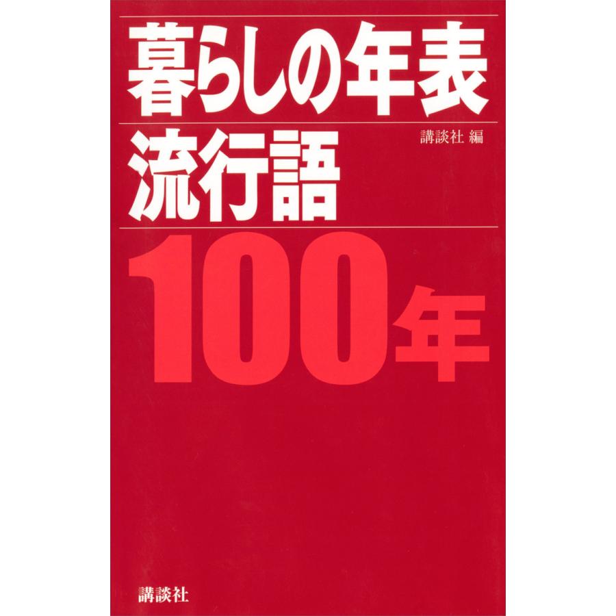 暮らしの年表 流行語100年