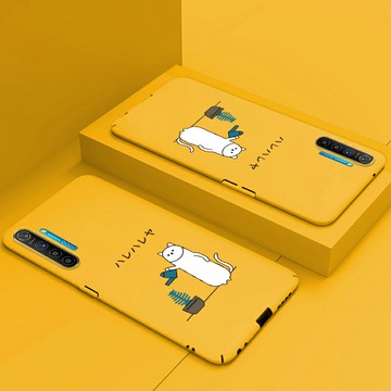 realmex2手機殼realmeq套卡通opporealmex2pro超薄磨砂ins網紅全包硬殼防摔Q個性創意por男女款高檔潮oppok5