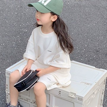 ATL 兒童套裝 女童套裝 兒童夏裝 兒童夏季運動套裝 2025新款 男女童寶寶洋氣童裝短袖短褲寬松兩件套