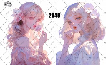 original sticker no.2848 人物貼紙 原創貼紙 原創人物貼紙 裝飾貼紙 cotton melody