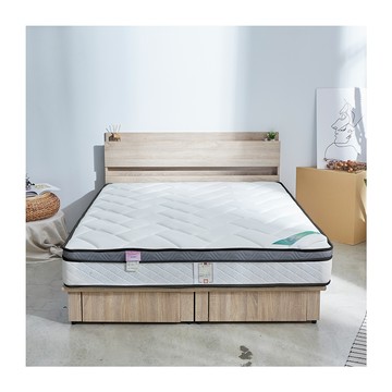 【藤原傢俬】涼感天絲防蹣抗菌乳膠三線硬式獨立筒床墊3尺