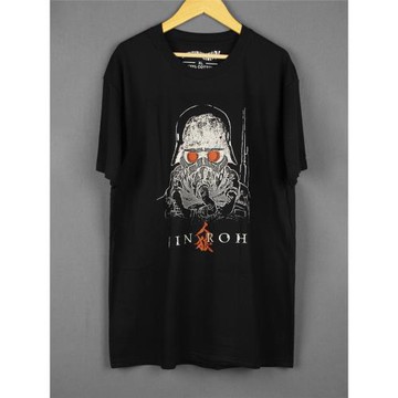 人狼Jin-Roh短袖賽博朋克反烏托邦動漫紅眼頭盔印花小眾設計感T恤