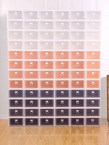 鞋盒收納盒透明加厚塑料抽屜式裝鞋子收納神器鞋架家用省空間鞋柜