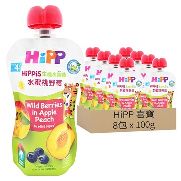 HiPP 喜寶 生機水果趣  100g  8包