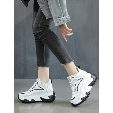 高幫老爹鞋女ins潮厚底2025春秋爆款新款厚底百搭增高運動休閑鞋