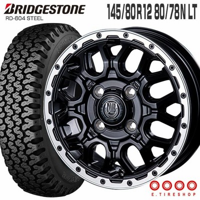ブリヂストン 604V 145/80R12 80/78N マッドバーン XR-800M 12 ブリヂストン 604V 145/80R12 80/78N マッドバーン XR-800M 12