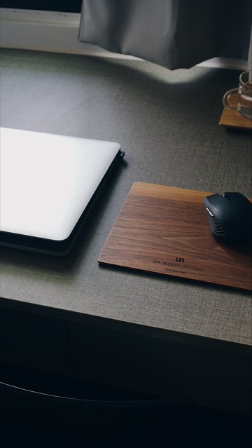 【木研所】能量健康實木滑鼠墊- Wooden mouse pad