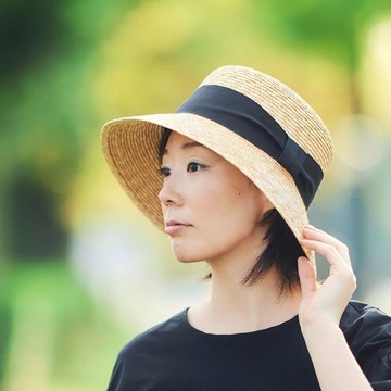 Anika 麥稈女伶帽 淺帽頂 57cm [UK-H111-NA]