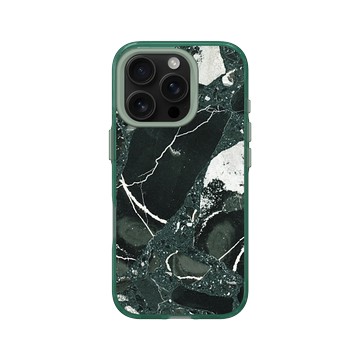 iPhone 16 Pro Clear 憂墨綠 - 石紋與渲染 / Marble & Dreamy Gradient - 夜闌