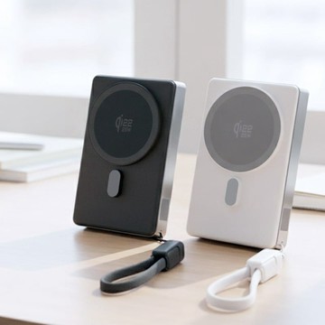 雷盾防爆固態行動電源 x 極速快充 -無線25W有線 PD45W (2入組) 月曜銀+月曜銀