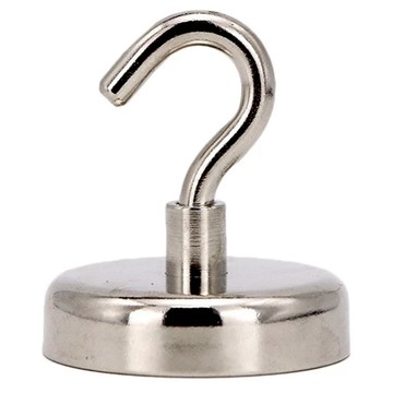 超強力磁鐵掛勾 可拆卸 戶外居家兩用  4個  Silver