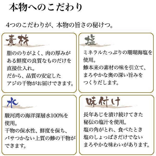 静岡県 沼津の干物 最高級 アジ干物８枚詰め合わせ 送料無料