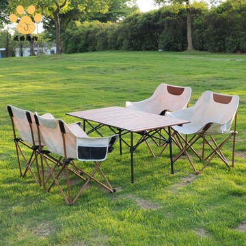 戶外折疊桌 椅蛋卷桌擺攤桌子 便攜式 露營裝備野餐桌椅全套用品套裝ws8261