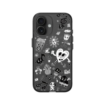 iPhone 16 Clear (相機按鈕) 酷墨灰 - Chocomoo - Chocomoo WORLD: FRIENDS